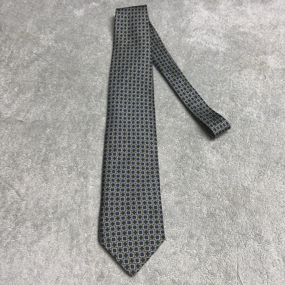 Vintage Kuppenheimer Necktie Men's Silk Made In USA Geometric Academia